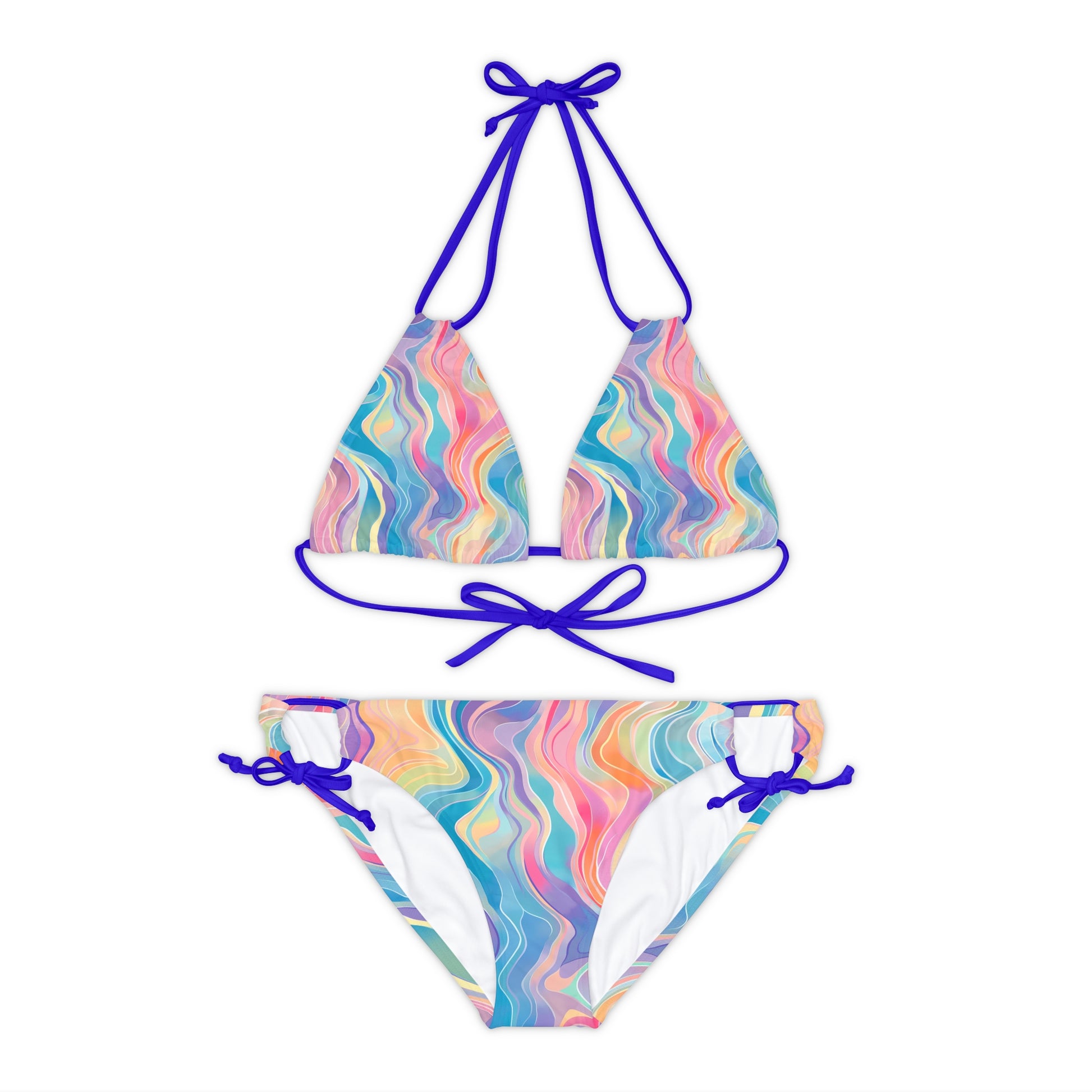 Rainbow Strappy Bikini Set - Mila Beachwear
