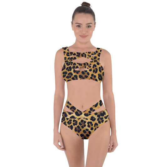 Safari Chic Bandaged Up Bikini Set - Mila Beachwear