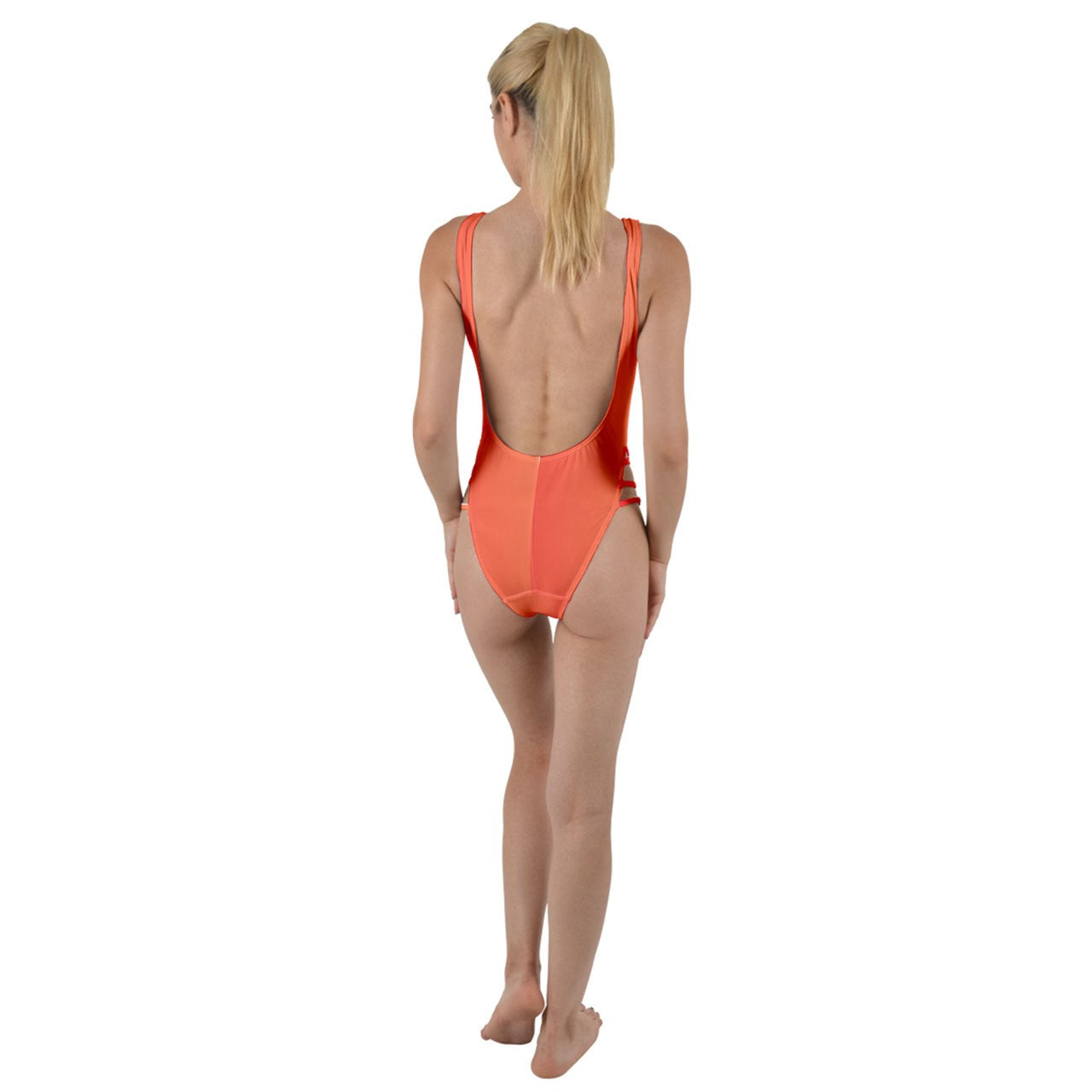 Flame Kissed High Leg Strappy Swimsuit