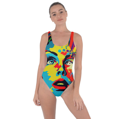 Pop Art Sexy Back Swimsuit