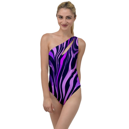 Lavender Safari To One Side Swimsuit