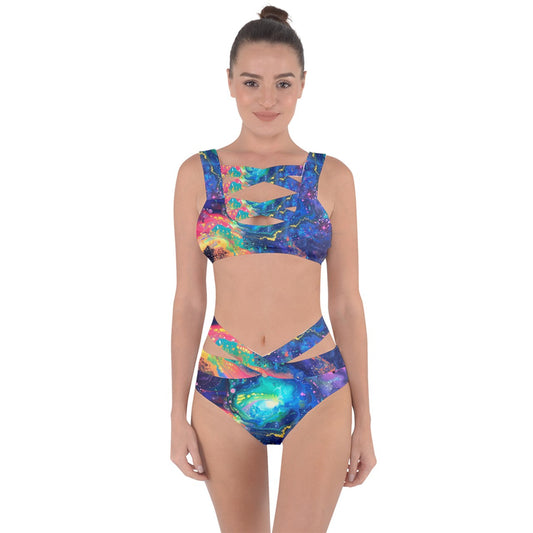 Celestial Chroma Bandaged Up Bikini Set