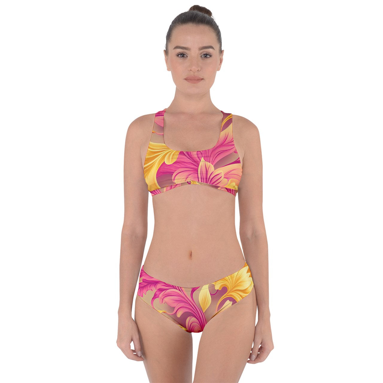 Summer Vibes Criss Cross Bikini Set