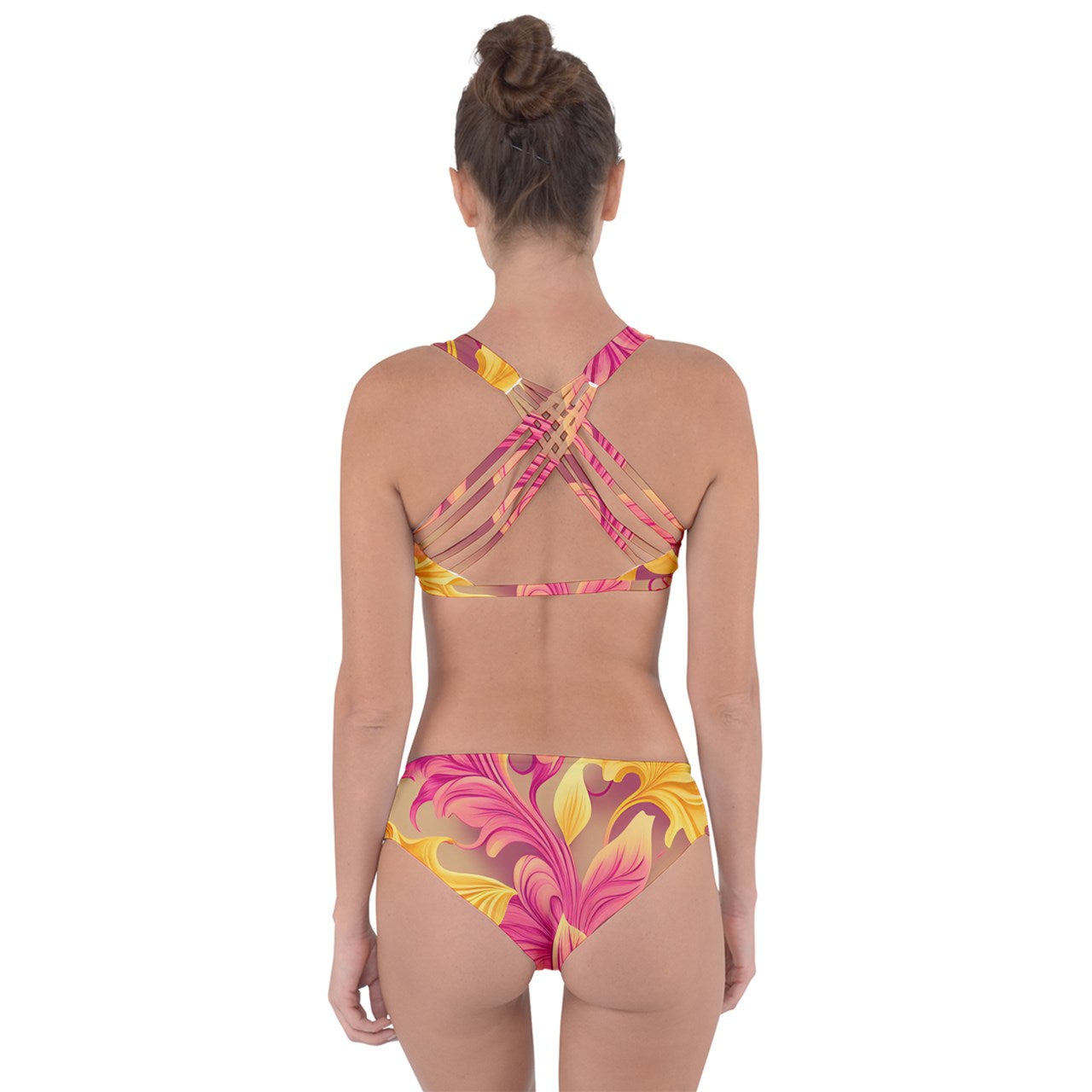 Summer Vibes Criss Cross Bikini Set
