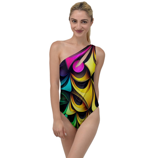 Exotic Mosaic To One Side Swimsuit