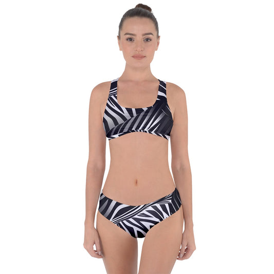 Zebra Criss Cross Bikini Set
