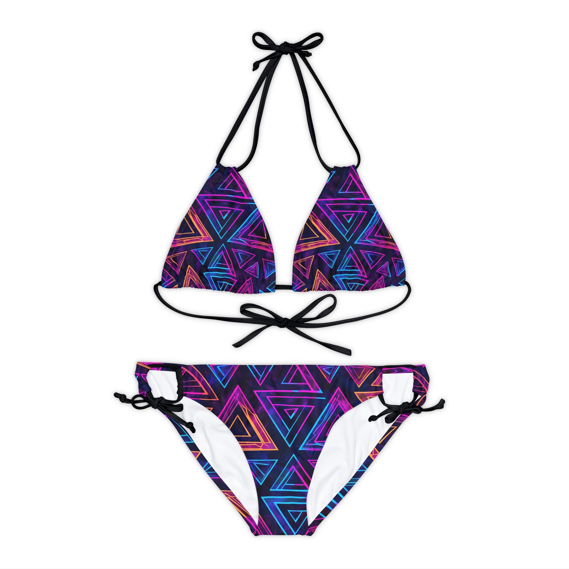Triangular Prism Strappy Bikini Set - Mila Beachwear