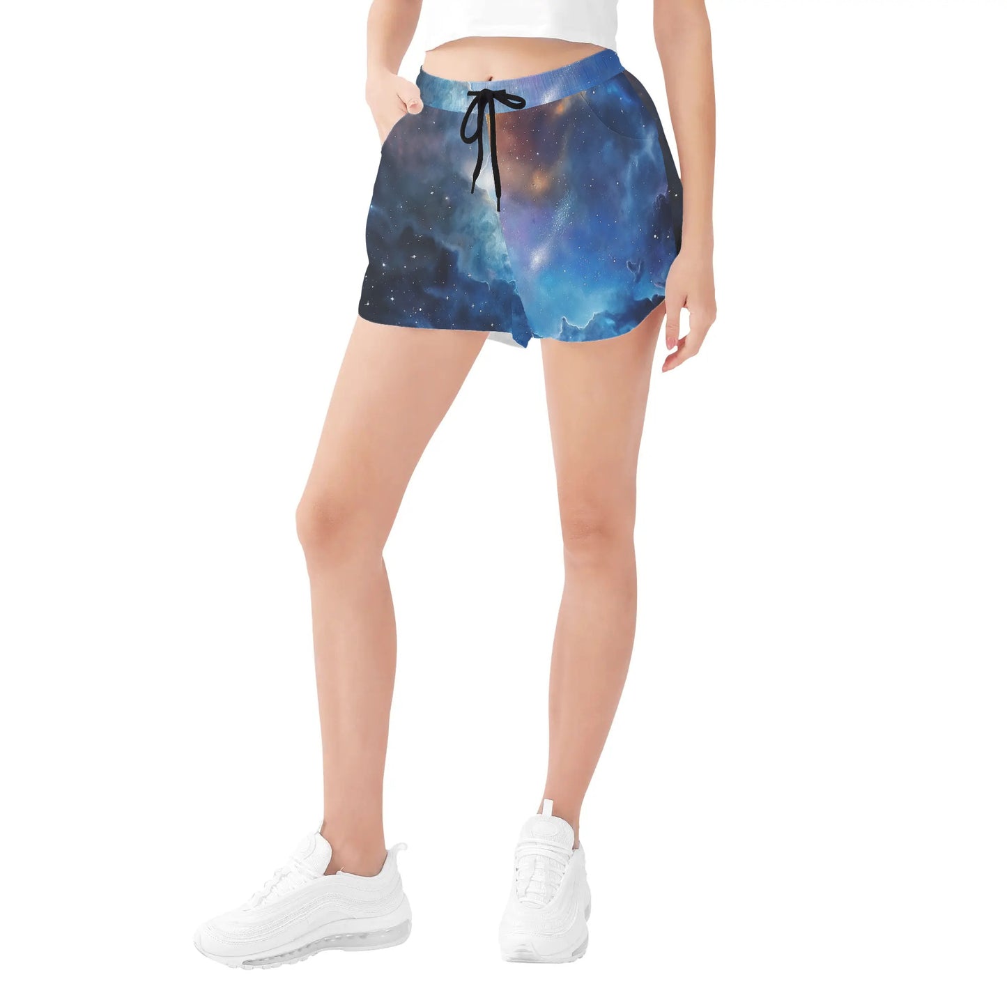 Galaxy Womens All Over Print Casual Beach Shorts - Mila Beachwear