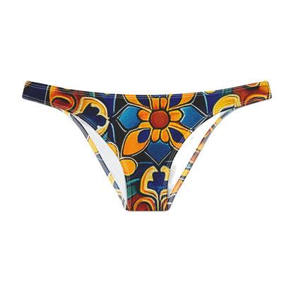 Blue Amalfi Maiolica  Bikini Brief - Mila Beachwear