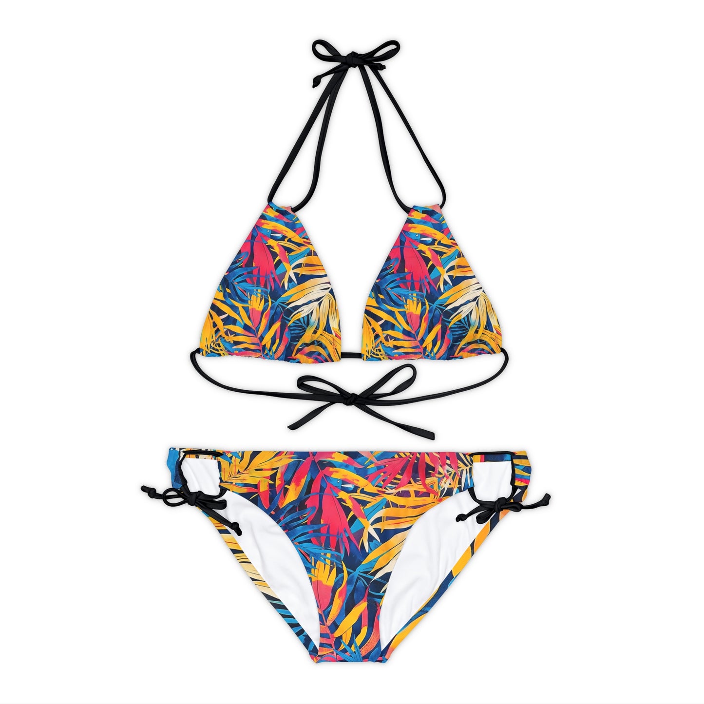 Jungle Color Mix Strappy Bikini Set - Mila Beachwear