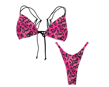 Pink Panter String Bikini Set