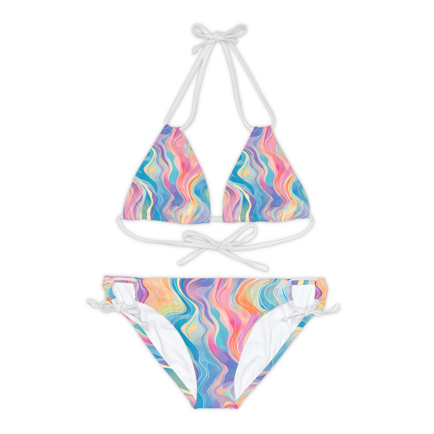 Rainbow Strappy Bikini Set - Mila Beachwear