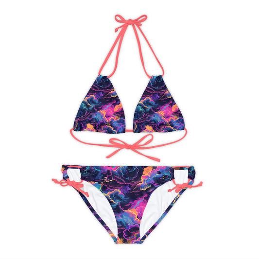 Whimsical Sky Strappy Bikini Set - Mila Beachwear
