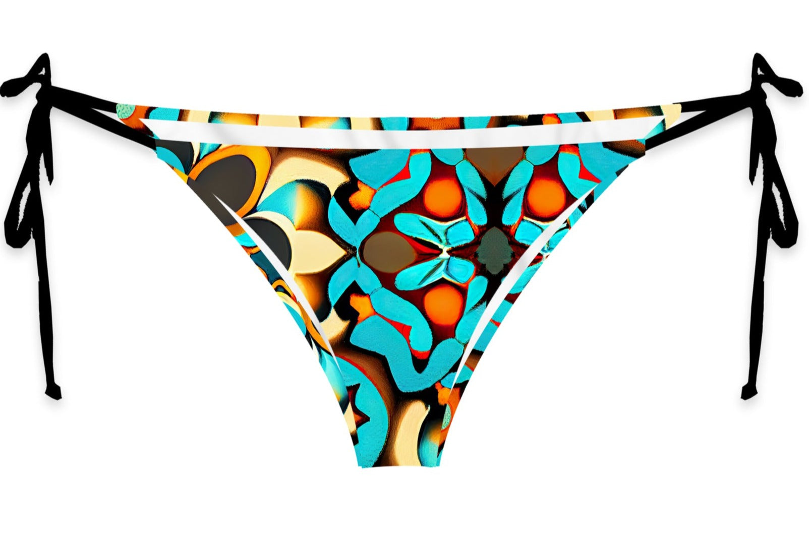 Amalfi Maiolica String Bikini Bottom - Mila Beachwear