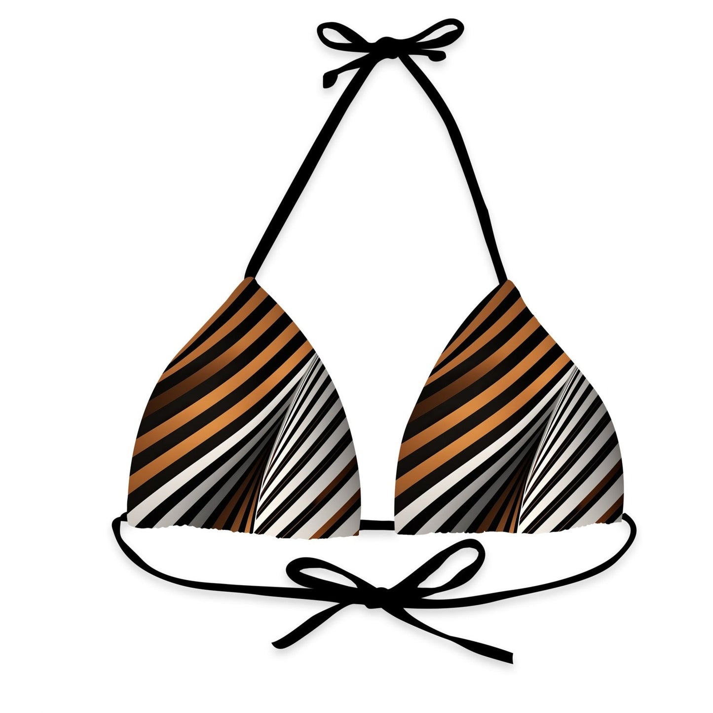 Natural Palette Linear Luxe Triangle Bikini Top - Mila Beachwear