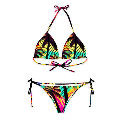 Tropical Palms Classic Bikini Set