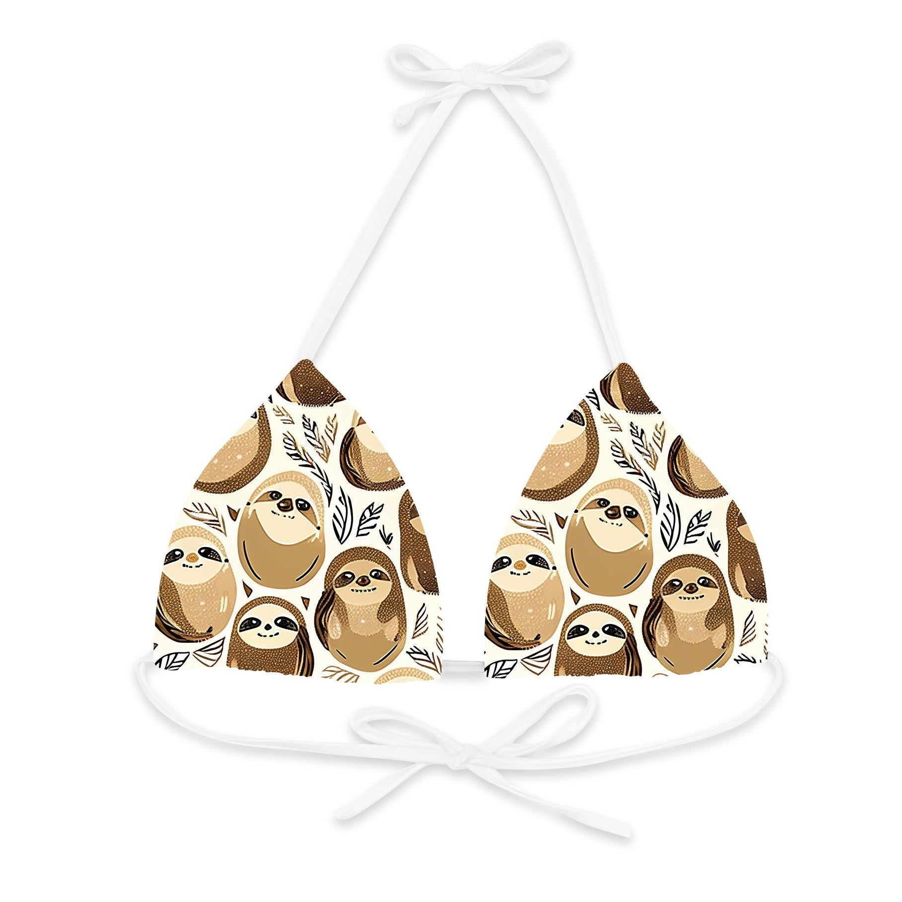 Sloth Triangle Bikini Top - Mila Beachwear