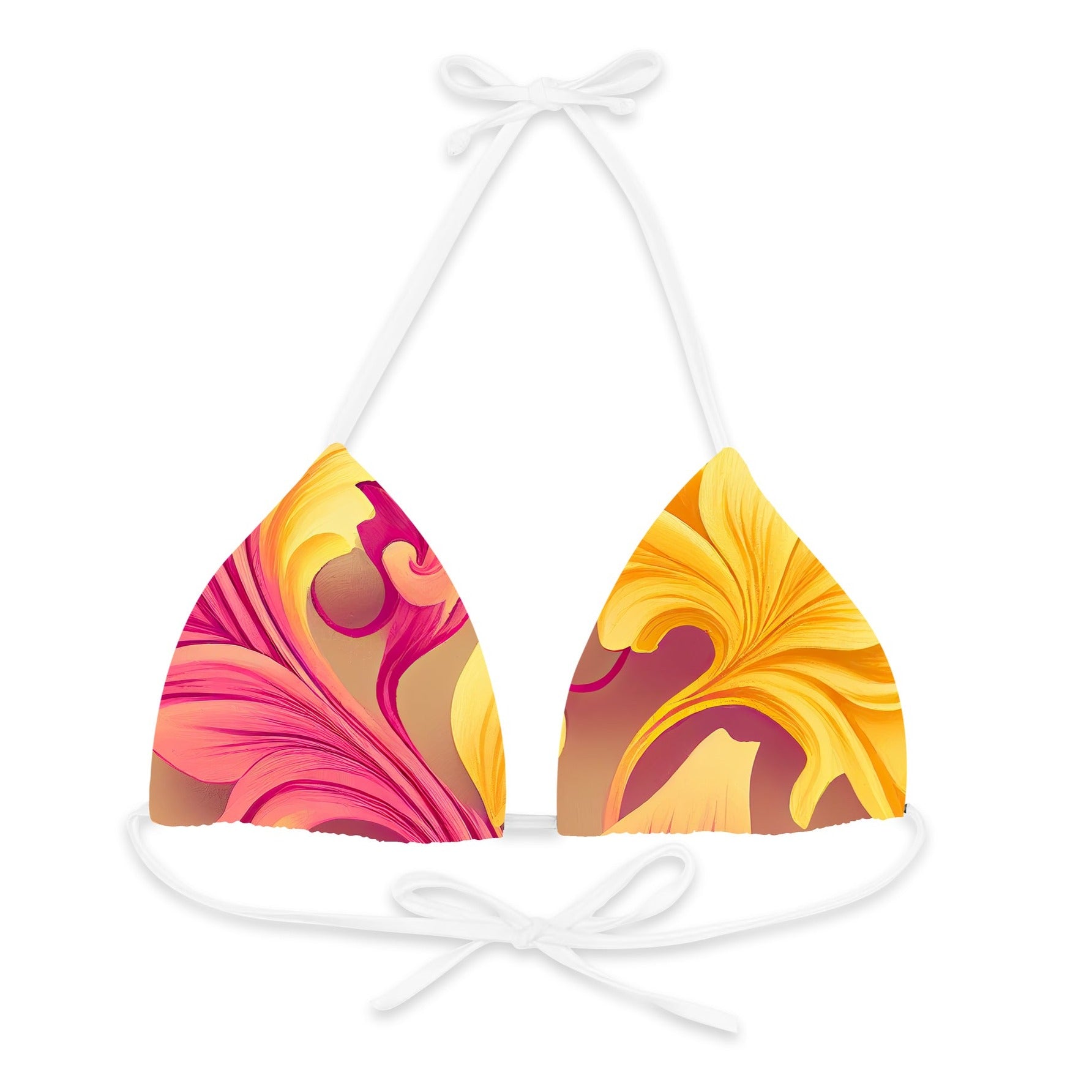 Summer Vibes Triangle Bikini Top - Mila Beachwear