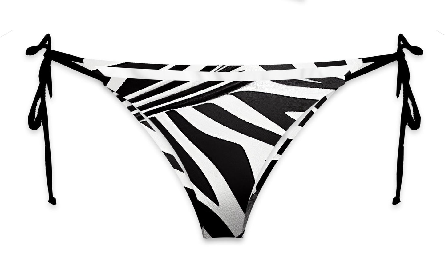 Zebra String Bikini Bottom - Mila Beachwear