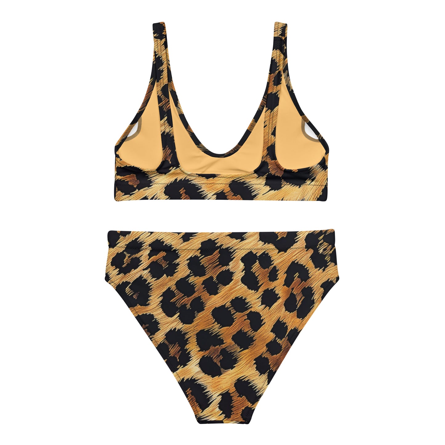 Safari Chic Leopard High-Waisted Bikini 2 Pieces - Mila Beachwear