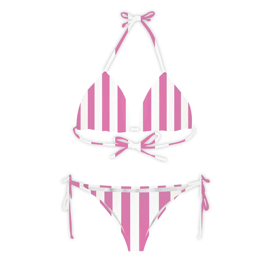 Pink Linear Luxe Classic Bikini Set