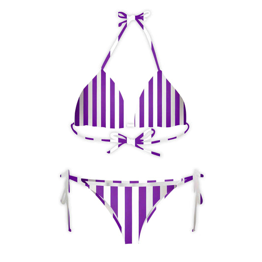 Purple Linear Luxe Classic Bikini Set
