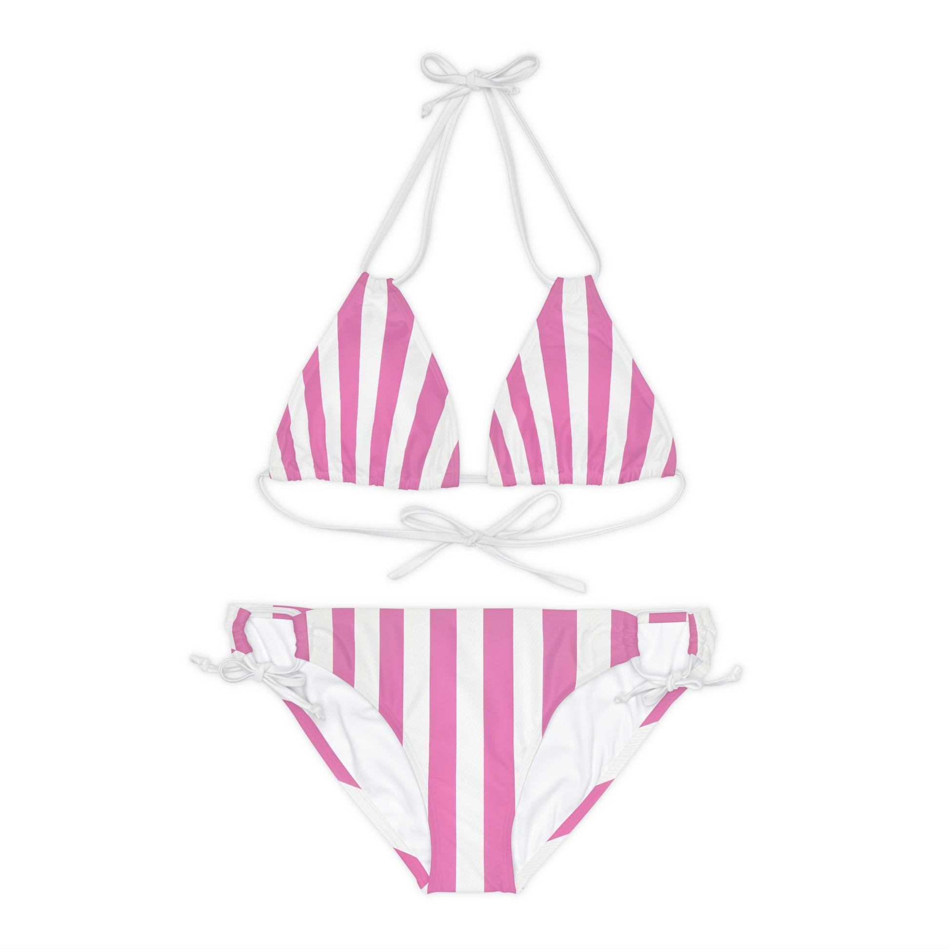 Pink Linear Luxe Strappy Bikini Set - Mila Beachwear