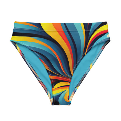 Color Vibes High-Waisted Bikini Bottom - Mila Beachwear