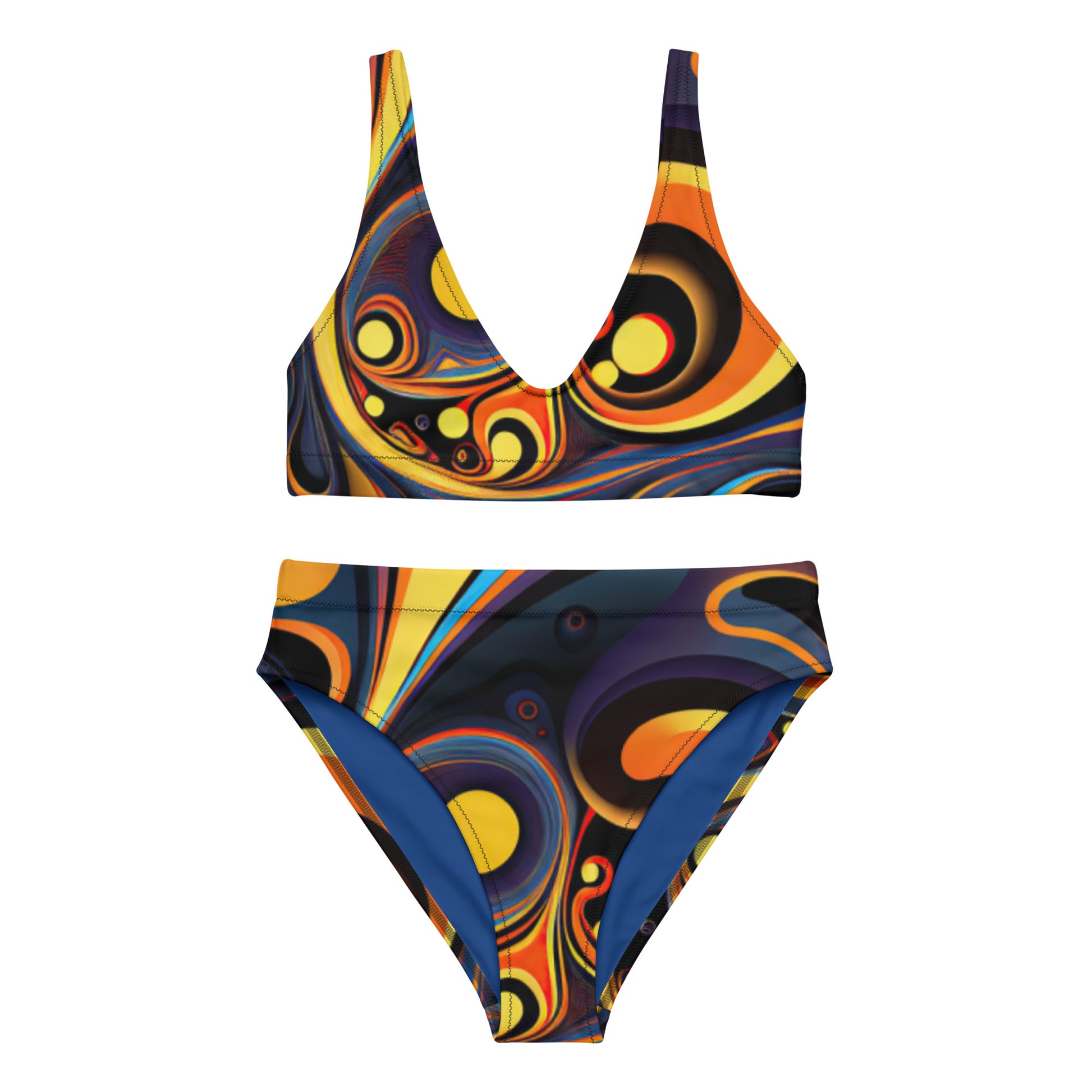 Chromatic Vibes High-Waisted Bikini 2 Pieces - Mila Beachwear