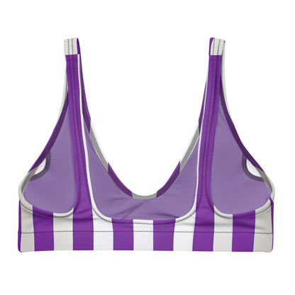 Purple Linear Luxe Padded Bikini Top - Mila Beachwear